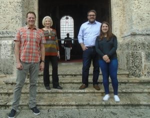 Drs. Kirchoff, Siguaw and Falasca, along with COB undergrad Alina Augustine