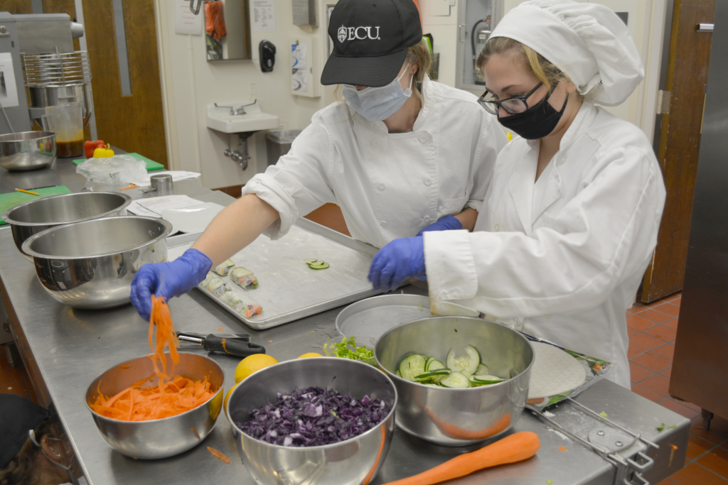 ECU Hospitality students prepare for luncheon series