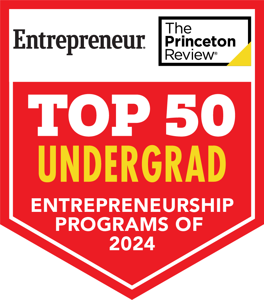 The Princeton Review Entrepreneur Top 50 Undergrad Entrepreneurship Programs of 2024